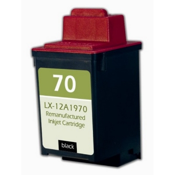Picture of Compatible 12A1970 (Lexmark #70) Black Inkjet Cartridge (600 Yield)